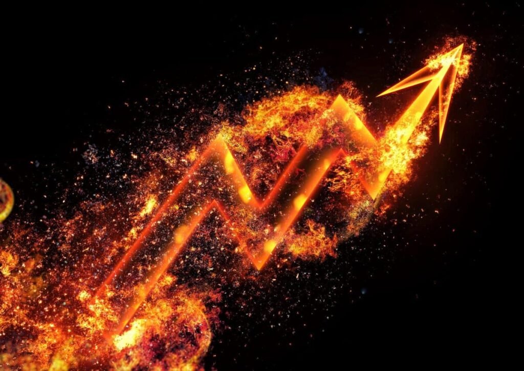 The 2 Best TSX Stocks to Buy Before a Recovery Takes Hold rising arrow with flames
