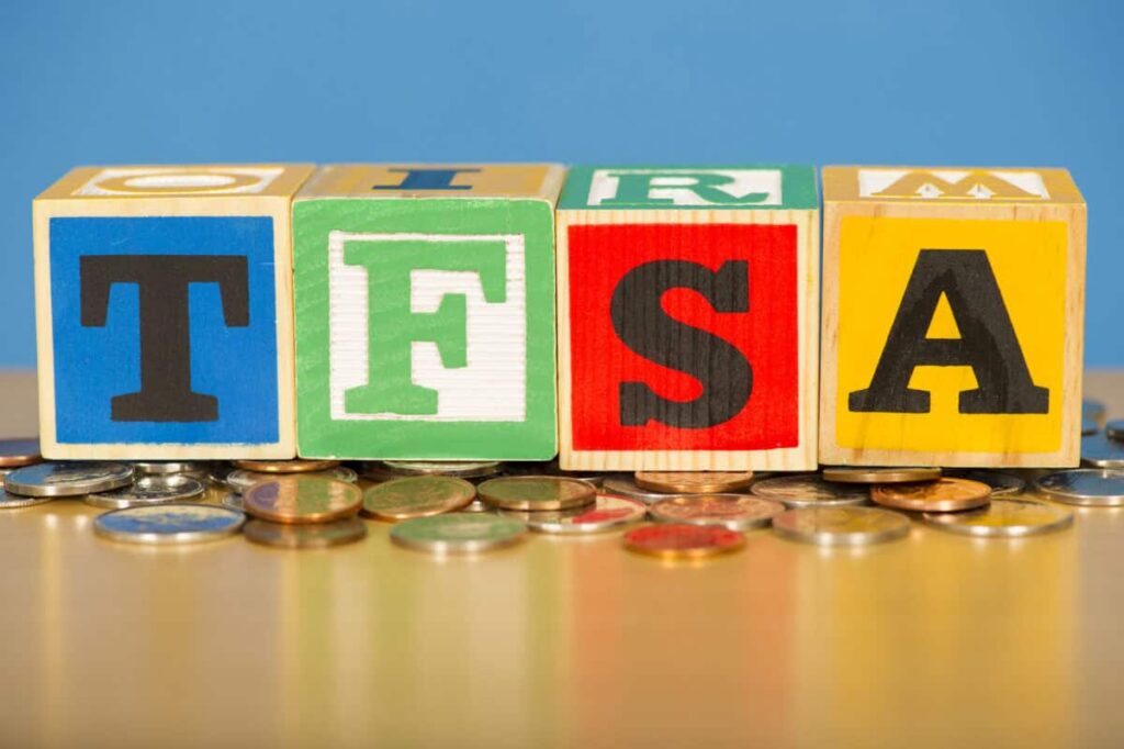 Today’s Perfect TFSA Stock: 5% Monthly Income Blocks conceptualizing Canada's Tax Free Savings Account
